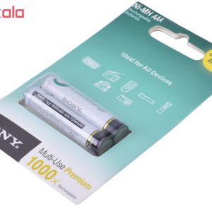 باتری نیم قلمی قابل شارژ مدل NH-AAA HR6 بسته 2 عددی
